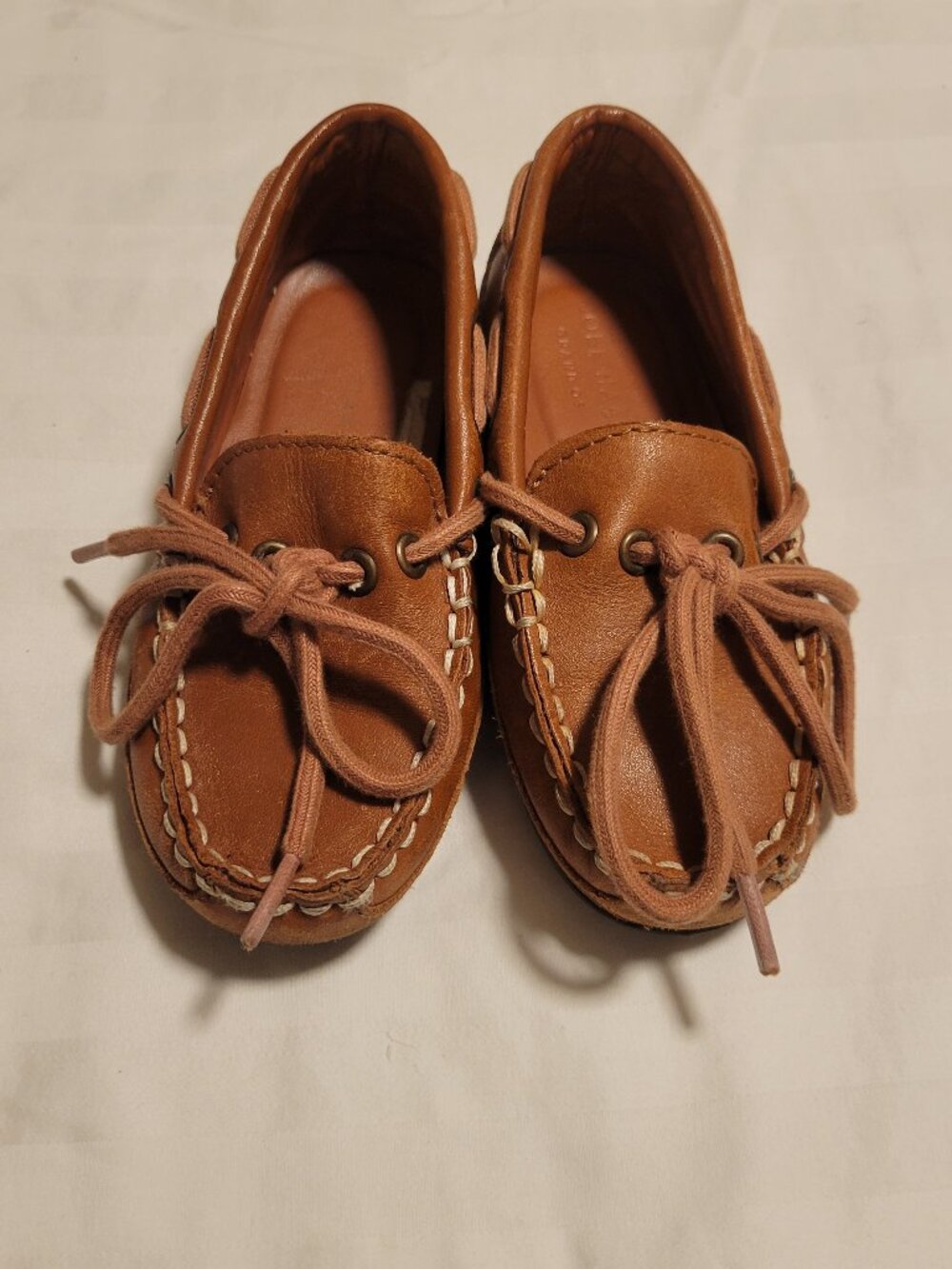 Cole Haan Tan Leather Moccasin Loafers Toddler Boys 8.5Y